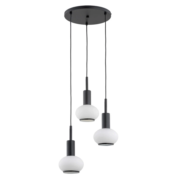 Lampa wisząca ALFA ZEBRA CZARNO-BIAŁA 3xE14 40cm | 62310