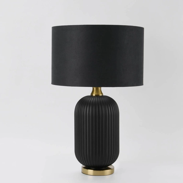 Lampa stołowa/biurkowa Tamiza, duża, czarny/złoty, 1x40W E27