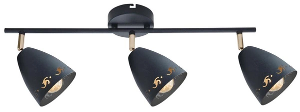Lampa sufitowa COTY listwa 93-67173 czarna 3xE14