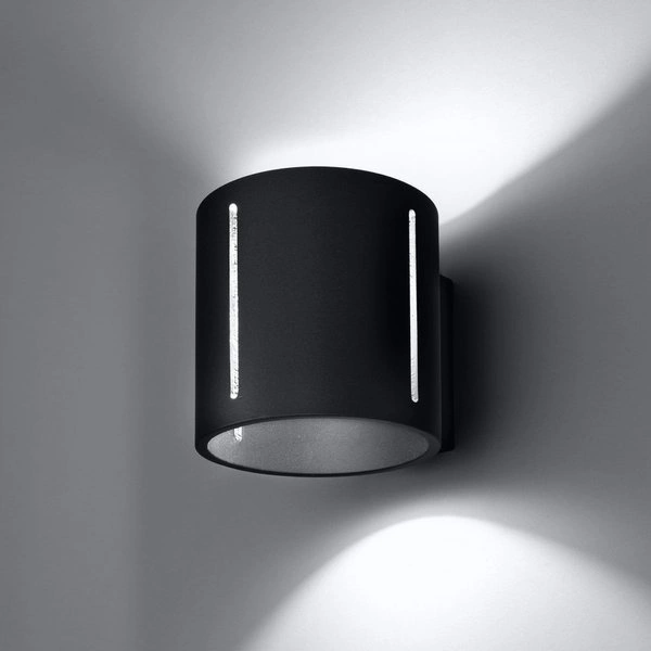 Kinkiet Sollux INEZ Aluminium, Czarny G9 40W, SL.0353