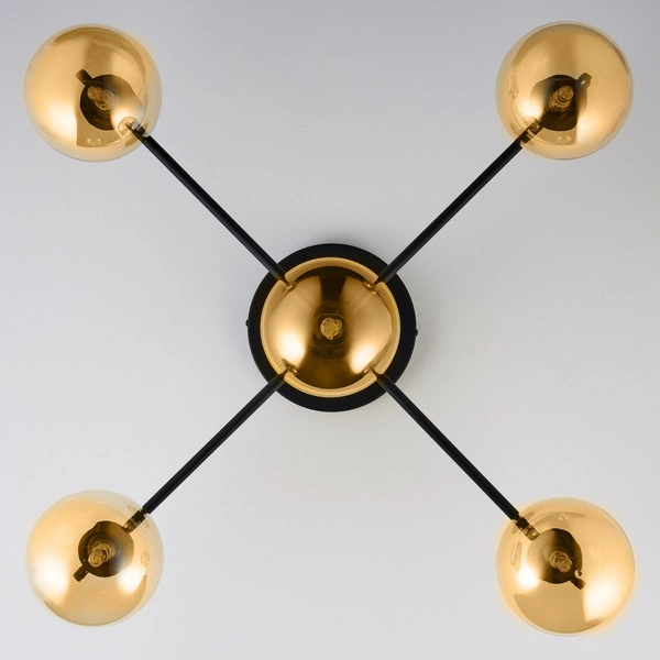 Nowoczesna Lampa sufitowa FIGARO wys. 34cm 5xG9 14W IP20 | Złoty