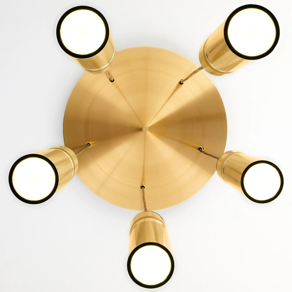 Nowoczesna Lampa wisząca ALAS wys. 35-136cm 5xG10 14W IP20 | Złoty