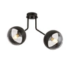 Lampa sufitowa Emibig NOVA 2 Czarny/STRIPE 1139/2