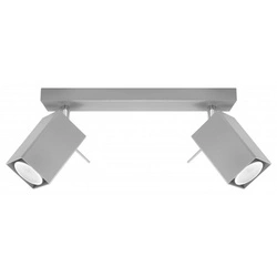 Designerska lampa sufitowa MERIDA 2 SL.0456 Szara 2xGU10