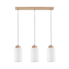 Bosco Lampa Wisząca 3xE27 Max.60W Dąb Olejowany/Transparentny/Biały 1720374
