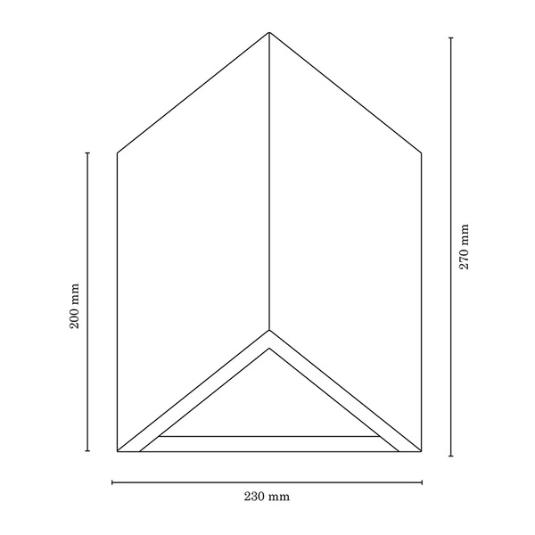 Kinkiet Trekant 2xLED Zintegrowany 720lm 3000K 8W Drewno Buk Orzech 2235176