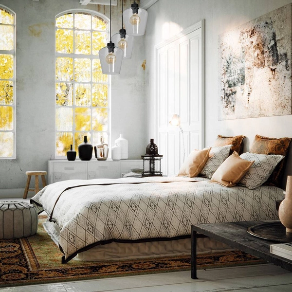 Nowoczesna lampa wisząca koło SANTIAGO CLEAR MLP6611