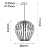 Lampa wisząca Bala - Czarna sklejka (460 mm) 5019 Antigo