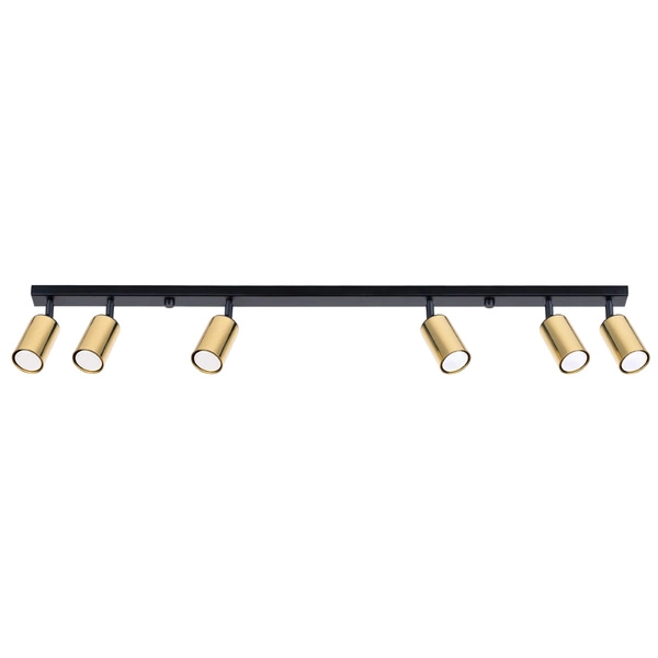 Plafon WINX 6L czarny/złoty