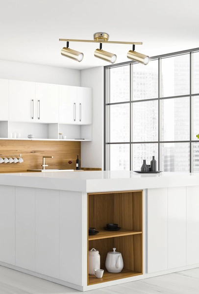 Lampa ścienna/sufitowa COLLY, 93-01733, mosiądz, 3x15W GU10