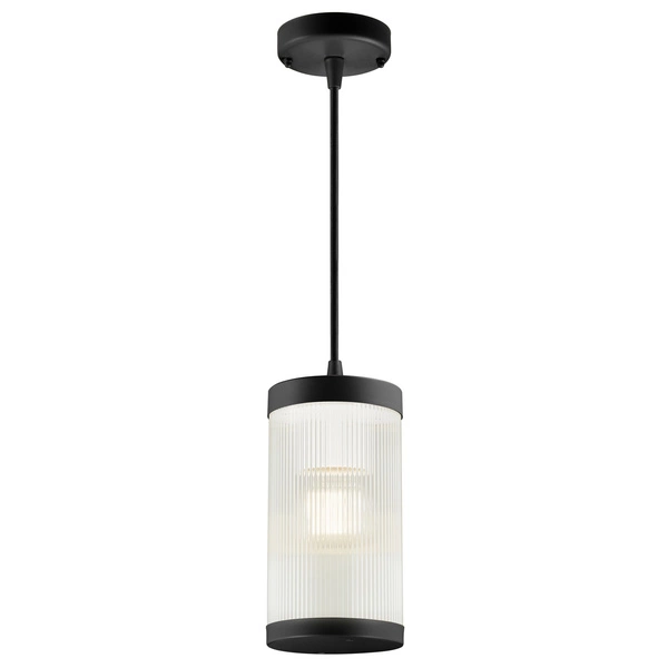 Lampa wisząca COUPAR E27 25W Plastik | Czarny