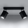 Designerska lampa sufitowa MERIDA 2 SL.0100 Czarna 2xGU10