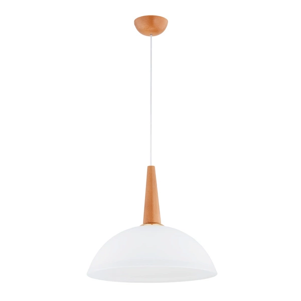 Lampa wisząca ALFA GRAS DREWNIANA 1xE27 30cm | 61384