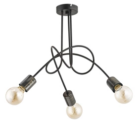 Lampa sufitowa ALFA TANGO 58 NEW CZARNA 3xE27 48cm | 26043