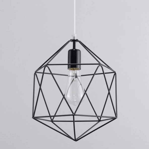 Lampa Wisząca GASPARE Czarna Stal, E27 60W, SL.0291