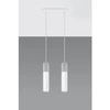 Lampa wisząca BORGIO 2 biała stal, beton, SL.0648