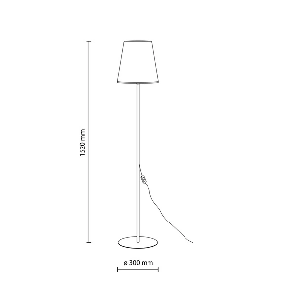 ELIZABETH SABIA LAMPA PODLOGOWA 1XE27