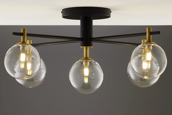 Nowoczesna Lampa sufitowa FIGARO wys. 34cm 5xG9 14W IP20 | Złoty