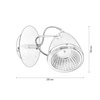 Lampa ścienna Oliver w zestawie 1xGU10 LED 5,5W Chrom Metal/Czarny Metal 5109104