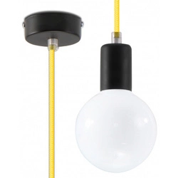 Lampa Wisząca EDISON SL.0153 czarny / żółty 1xE27