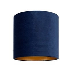 Abażur system lamp PETIT tkanina | niebieski złoty 8344