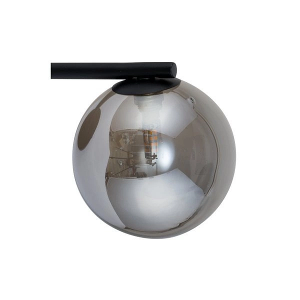 Lampa ścienna, szklana kula ROMA KINKIET szary 32087