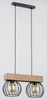 Lampa wisząca ALFA ARIZAN SLIM DREWNIANA 2xE27 18cm | 28172