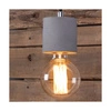 Mocna lampa wisząca 1xE27 Max.60W Szary beton/Czarny kabel z tkaniny 7061936