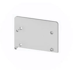 Zaślepka końcowa do profilu LED P24-2 (C8) bez otworu śrubki | srebrny