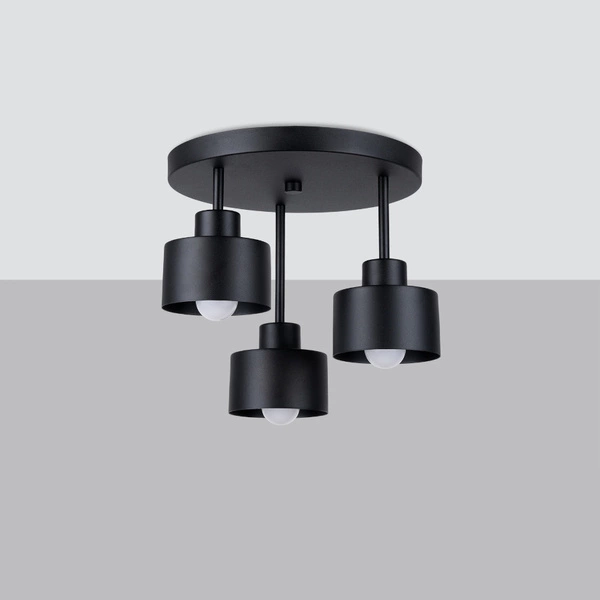 Lampa sufitowa SAVAR 3, czarna, 3x60W E27, SL.1131
