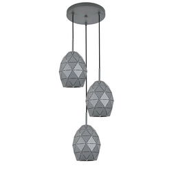 EGANA GRAPHITE LAMPA WISZĄCA 3XE27