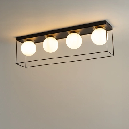 Lampa Sigma AROMA 4 Plafon czarny/złoty 40713