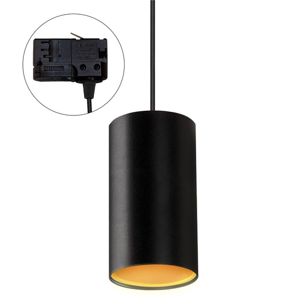 Oprawa zawieszana w szynoprzewodzie 3F CHLOE TUBA TRACK GU10 | czarny