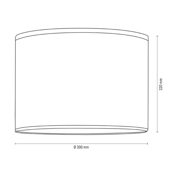 Abażur Cylinder E27 H0 Szaro-Brązowy Tkanina A0930