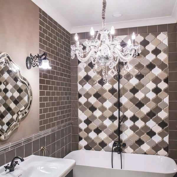 Lampa wisząca CRISTALLO V, chrom/transparentny, 5x60W E14