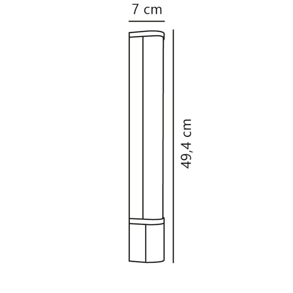 Kinkiet MALAIKA LED 3000K Biała ciepła Aluminium | Biały