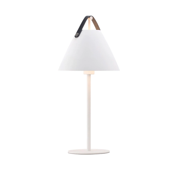 Lampa stołowa STRAP E27 40W Metal | Biały