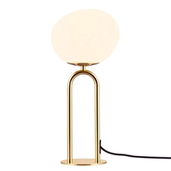 Lampa stołowa SHAPES E27 15W Szkło | Mosiądz