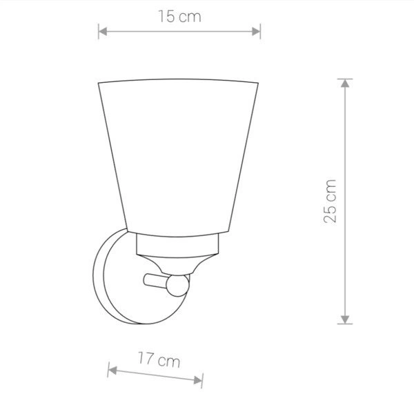 Kinkiet do łazienki BALI wys 25cm 9353
