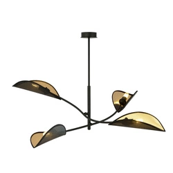 Lampa sufitowa Emibig LOTUS 4 Czarny/GOLD 1106/4