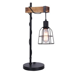 Lampka biurkowa LOFT Ponte 55cm E27 | czarny