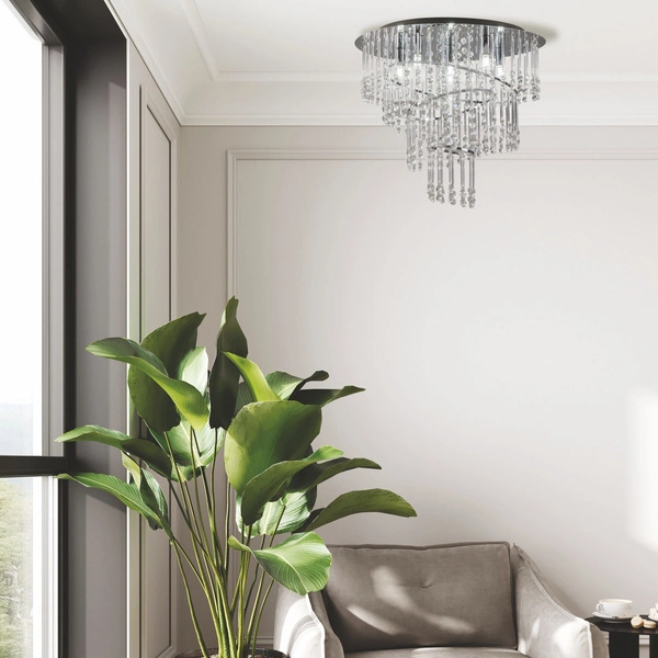 19154L TERRE LAMPA SUFITOWA CHROME