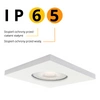 Oprawa wpuszczana kwadratowa LAGOS, biała, 1x50W GU10, IP65