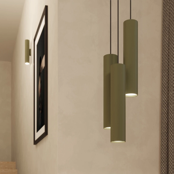 Lampa wisząca LAGOS 2 zielona oliwka