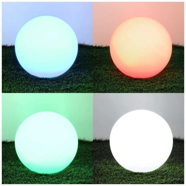 Kula ogrodowa Solarna lampa LED GARDEN BALL 30 cm ciepła 3000K+RGB