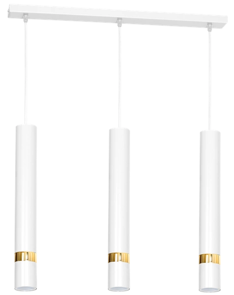 Lampa wisząca JOKER, MLP6082, biały/złoty, 3x8W GU10