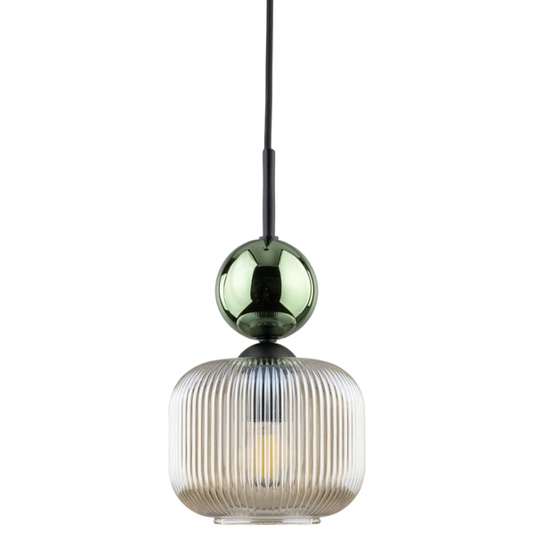 SOPHIA GREEN COGNAC LAMPA WISZĄCA 1XE14