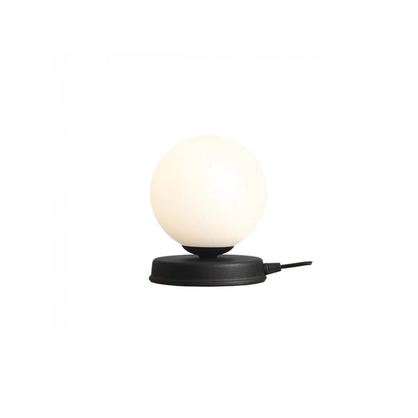 Aldex Lampka biurkowa BALL 1076B1_S, 14 cm, czarny/biały, 1x40W E14