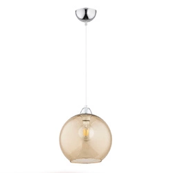 Lampa wisząca do salonu RICO E27 wys. 80cm | beżowy