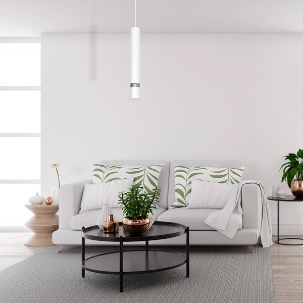 Lampa wisząca JOKER, biały/chrom, 1x8W GU10, MLP1347